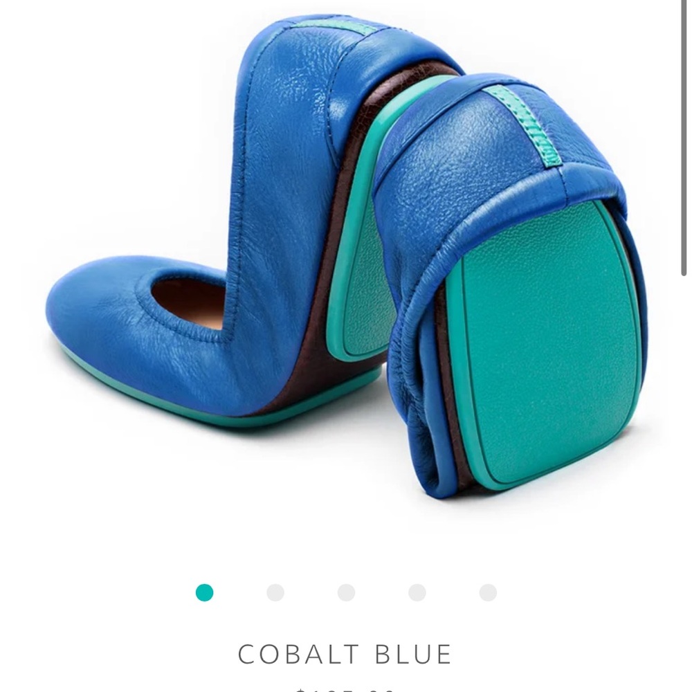 Tieks Cobalt Blue Size 9 comes with original box and bag